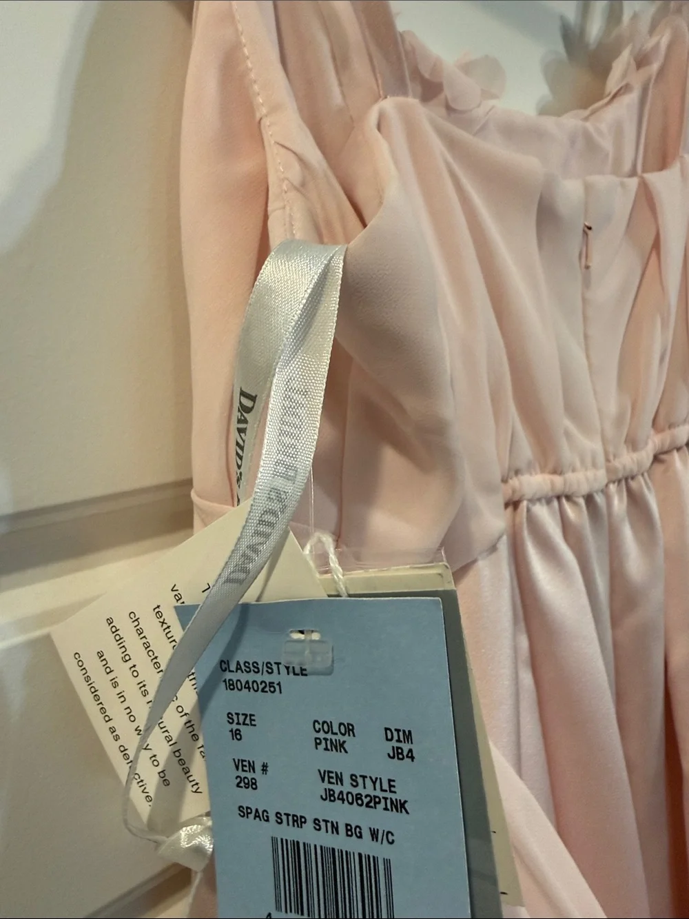 David’s Bridal Bow Dream Flower Girl size 16 NWT - Picture 7 of 10